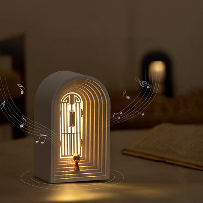 Cozy Table LED Lamp Creative Bedside Decoration with Bluetooth Speaker