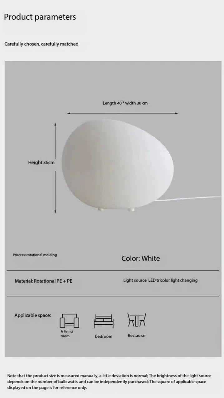 Cobblestone White Lamp