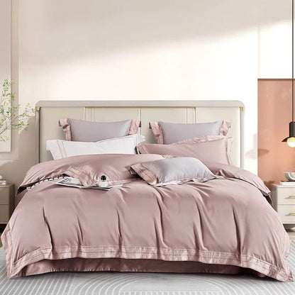 Luxxe Blush Duvet Cover Set (Egyptian Cotton)