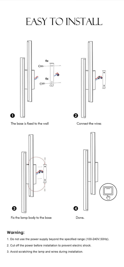 String Bar Wall Light