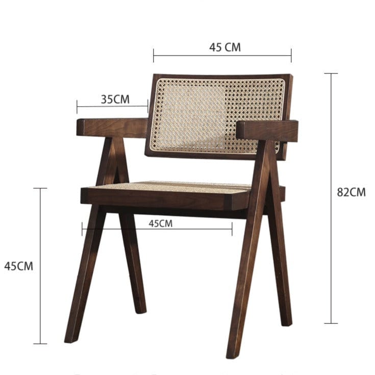 Japandi Rattan Dining Chair