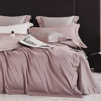 Luxxe Blush Duvet Cover Set (Egyptian Cotton)