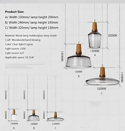 Glasser Drop Light