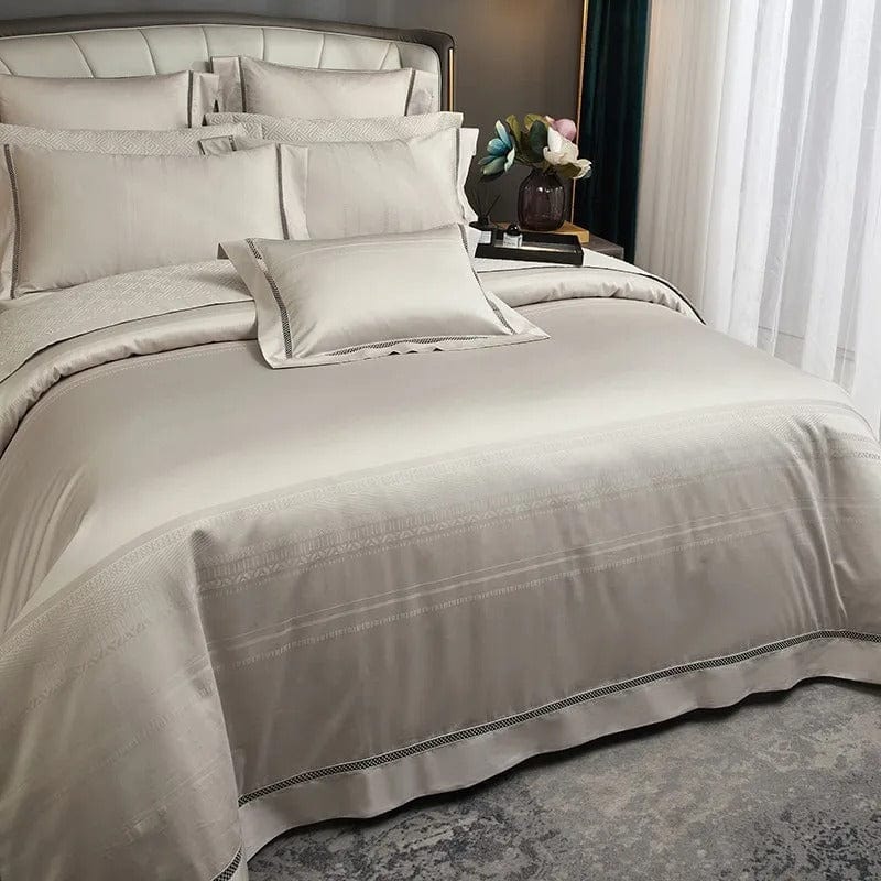 Elegance Champagne Duvet Cover Set (Egyptian Cotton)