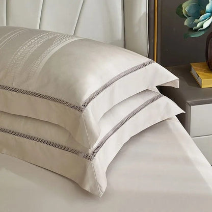 Elegance Champagne Duvet Cover Set (Egyptian Cotton)