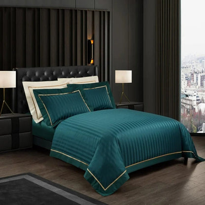 Prestige Emerald Green Duvet Cover Set (Egyptian Cotton)