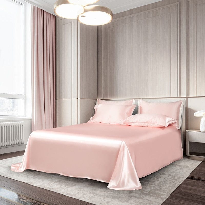 Premium Pink Mulberry Silk Bedding Set