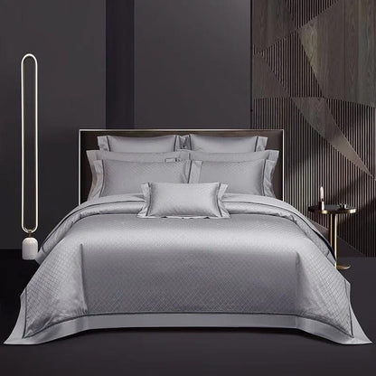 Elegance Silver Duvet Cover Set (Egyptian Cotton)