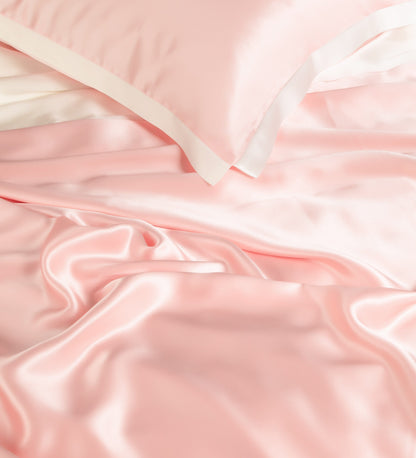 Premium Pink Mulberry Silk Bedding Set