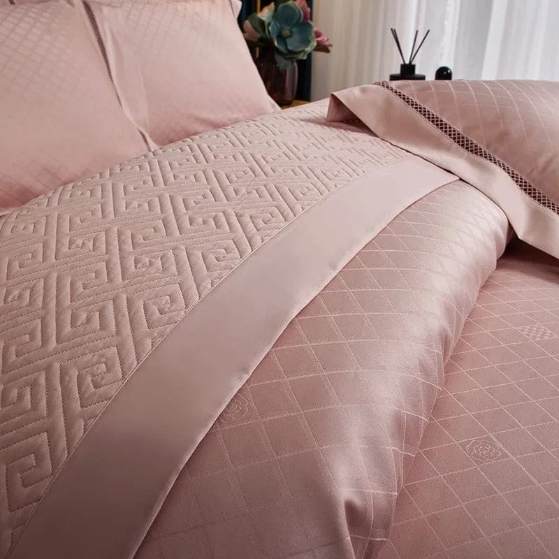 Elegance Blush Duvet Cover Set (Egyptian Cotton)