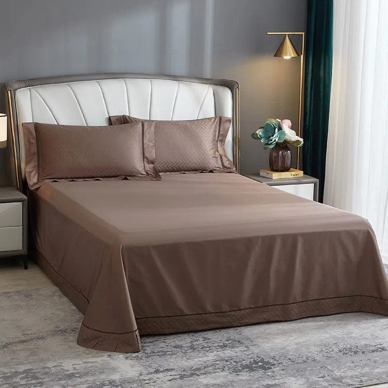 Elegance Brown Duvet Cover Set (Egyptian Cotton)