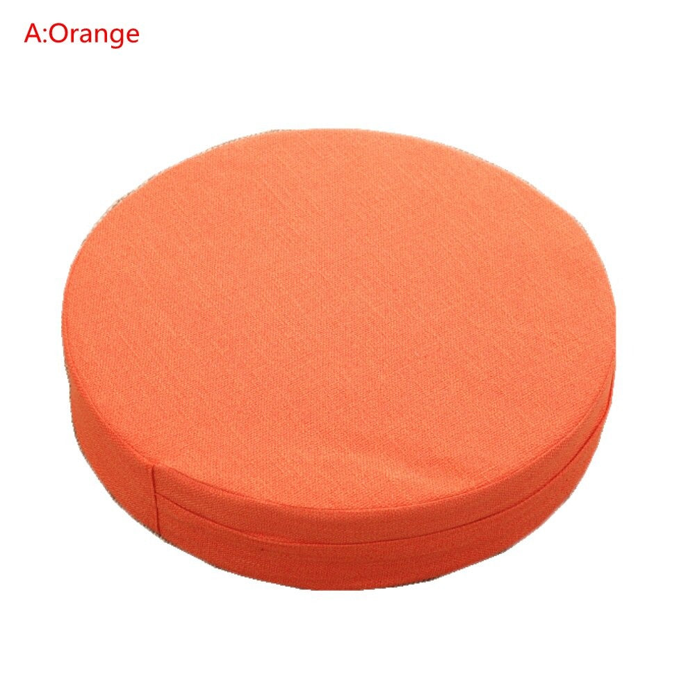 Round Linen Seat Cushion