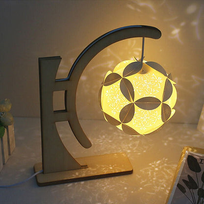 DIY Light And Shadow Paper Art Lamp Creative Gift Room Decor