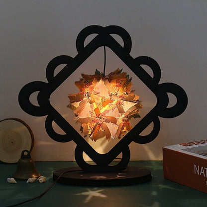 DIY Light And Shadow Paper Art Lamp Creative Gift Room Decor