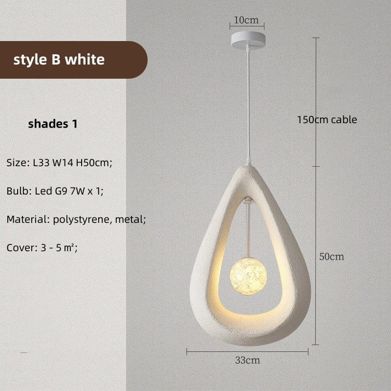 Hollow Triangle Wabi Sabi Pendant Light