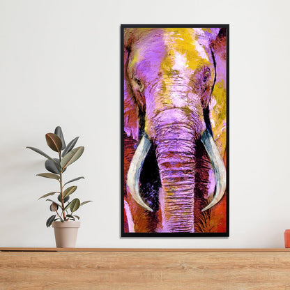 Elephant Trunk Abstract Art Stretched Canvas