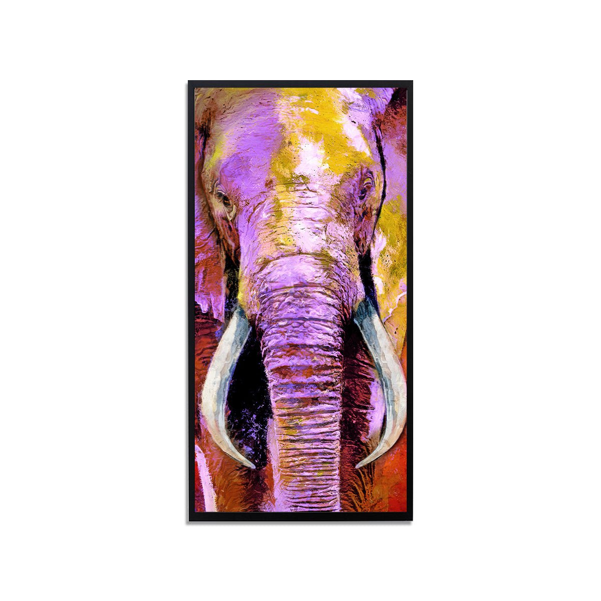 Elephant Trunk Abstract Art Stretched Canvas