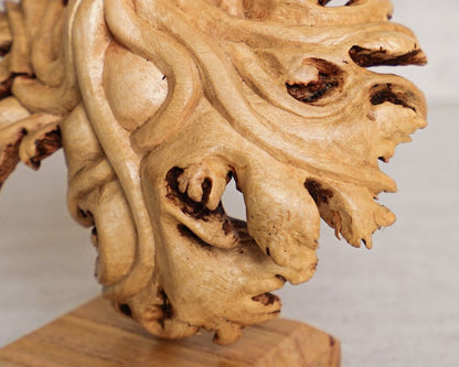 Wooden Octopus Sculpture