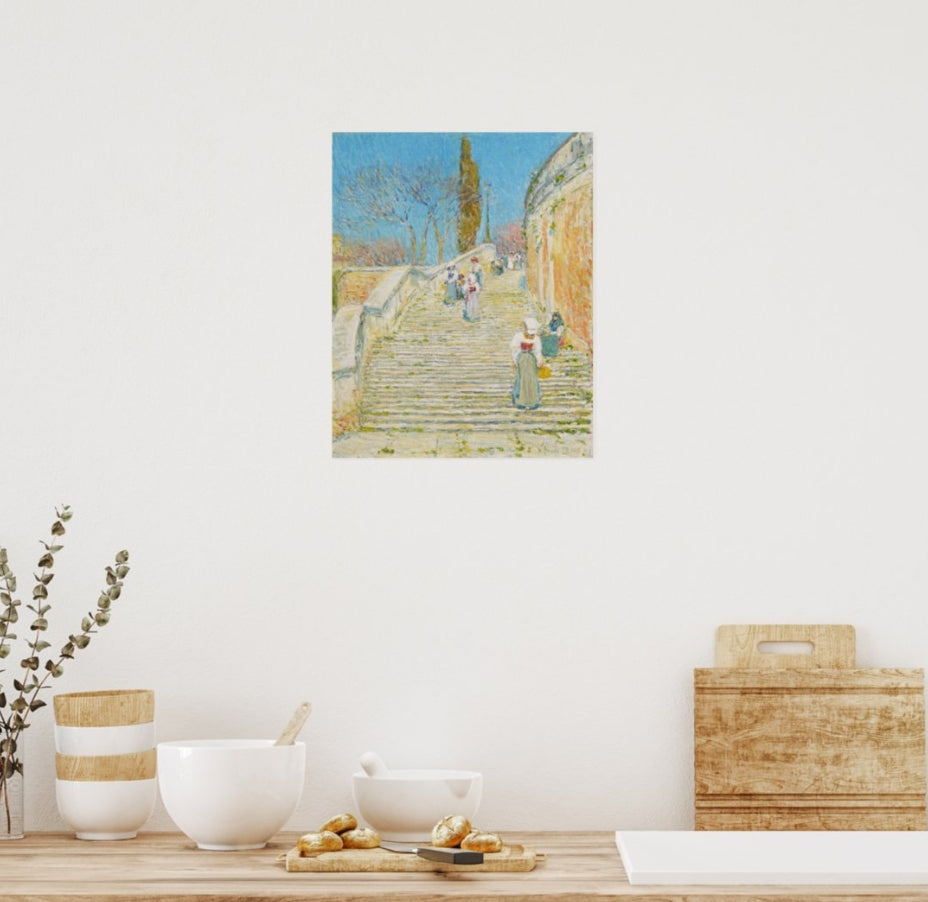 Piazza Di Spagna Rome Canvas Posters And Prints, Wall Art Pictures Suitable For Bathroom, Bedroom, Office, Living Room Home Wall Decoration, Unframed.