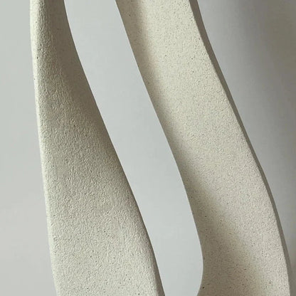 Mobius White Abstract Stone Sculpture