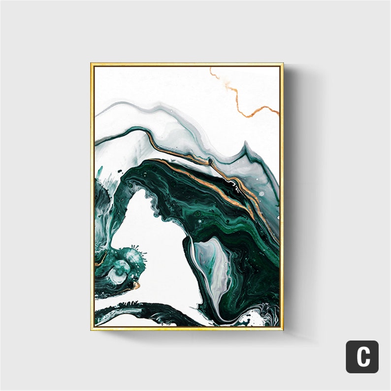 Green Opulence Canvas Painting (6 pack)