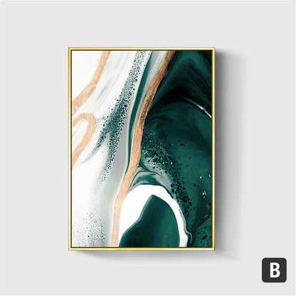 Green Opulence Canvas Painting (6 pack)