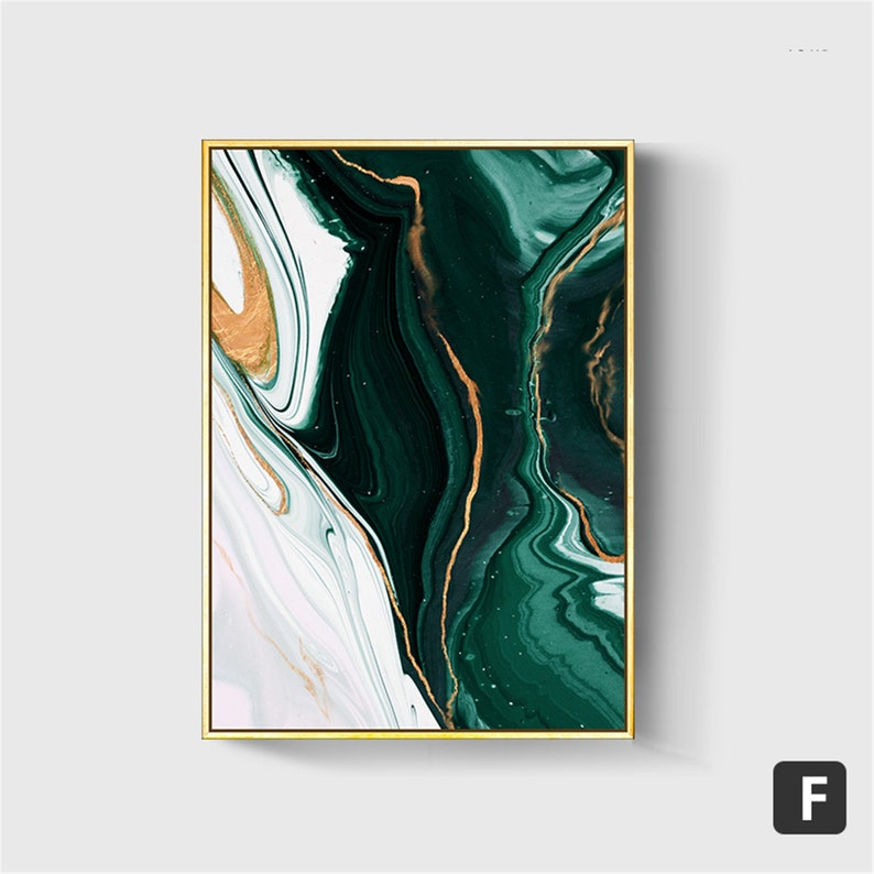 Green Opulence Canvas Painting (6 pack)