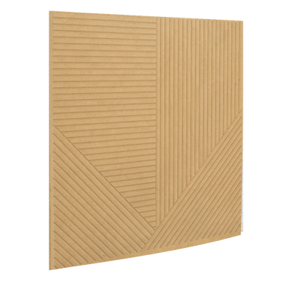 Euclid Stained Wooden Wall Panel