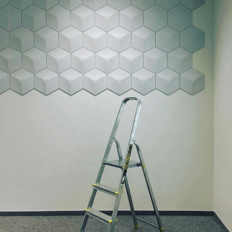 Cubed Hexagon 3D Wall Panel