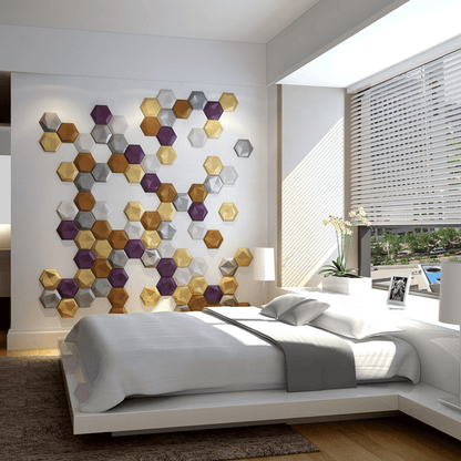 Inverted Hexagon 3D Wall Panel