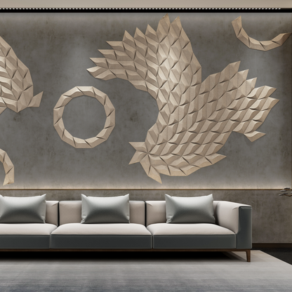 Riquadro Geometric 3D Wall Panel