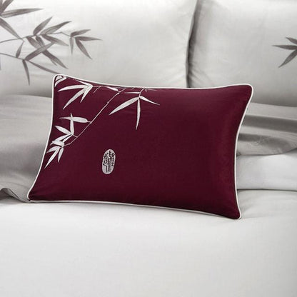 Bamboo White Bloom Duvet Cover Set (Egyptian Cotton)