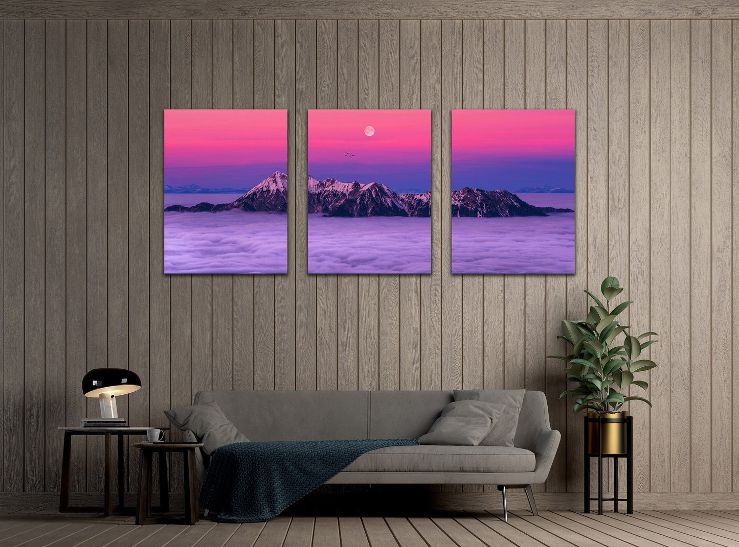 Gray Rock Mountain Stretched Canvas