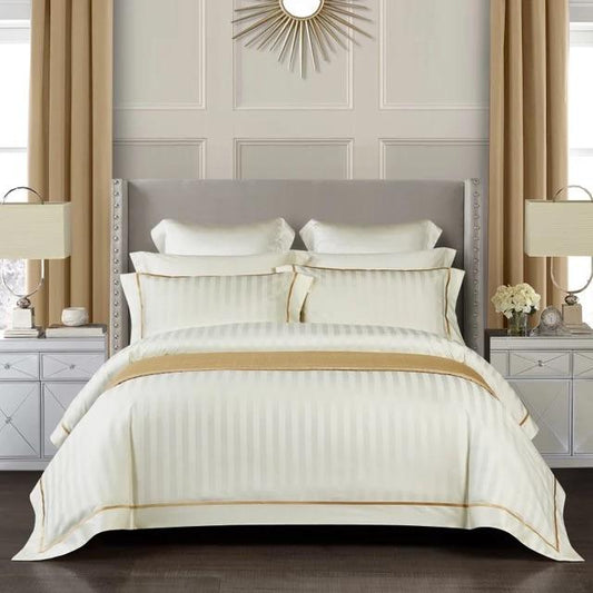 Serenity Cream Duvet Cover Set (Egyptian Cotton)