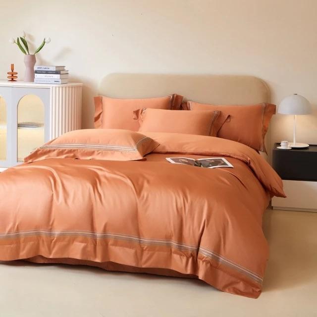 Amsterdam Orange Duvet Cover Set (Egyptian Cotton)