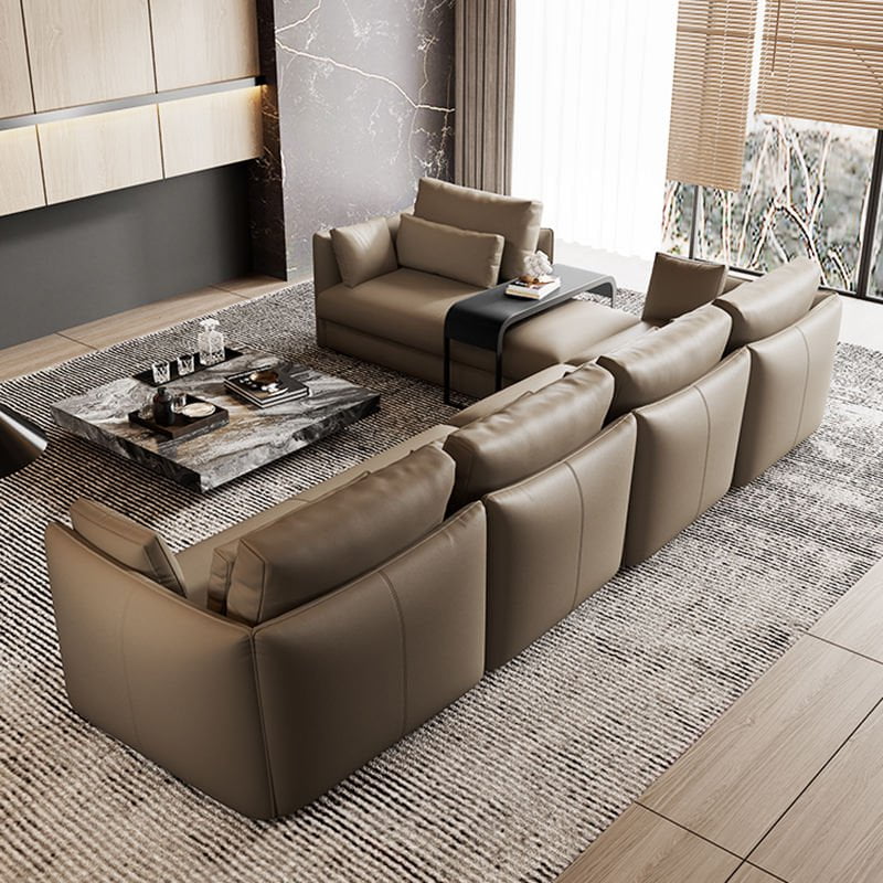 Contemporary Italian Leather Sofa