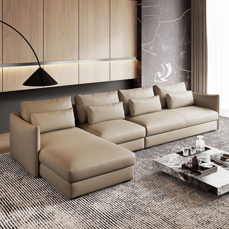 Contemporary Italian Leather Sofa