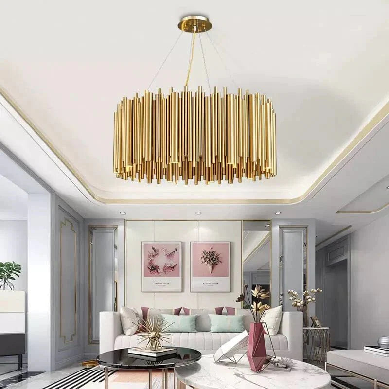 Gold Nest Chandelier