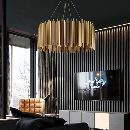 Gold Nest Chandelier