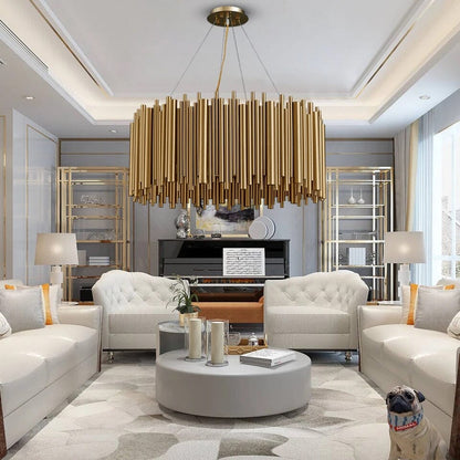 Gold Nest Chandelier