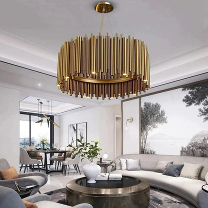 Gold Nest Chandelier