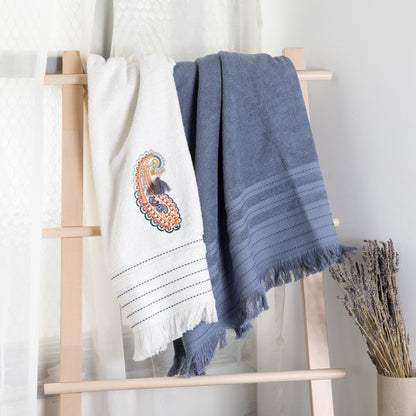 Cobalt Turkish Hammam Towel