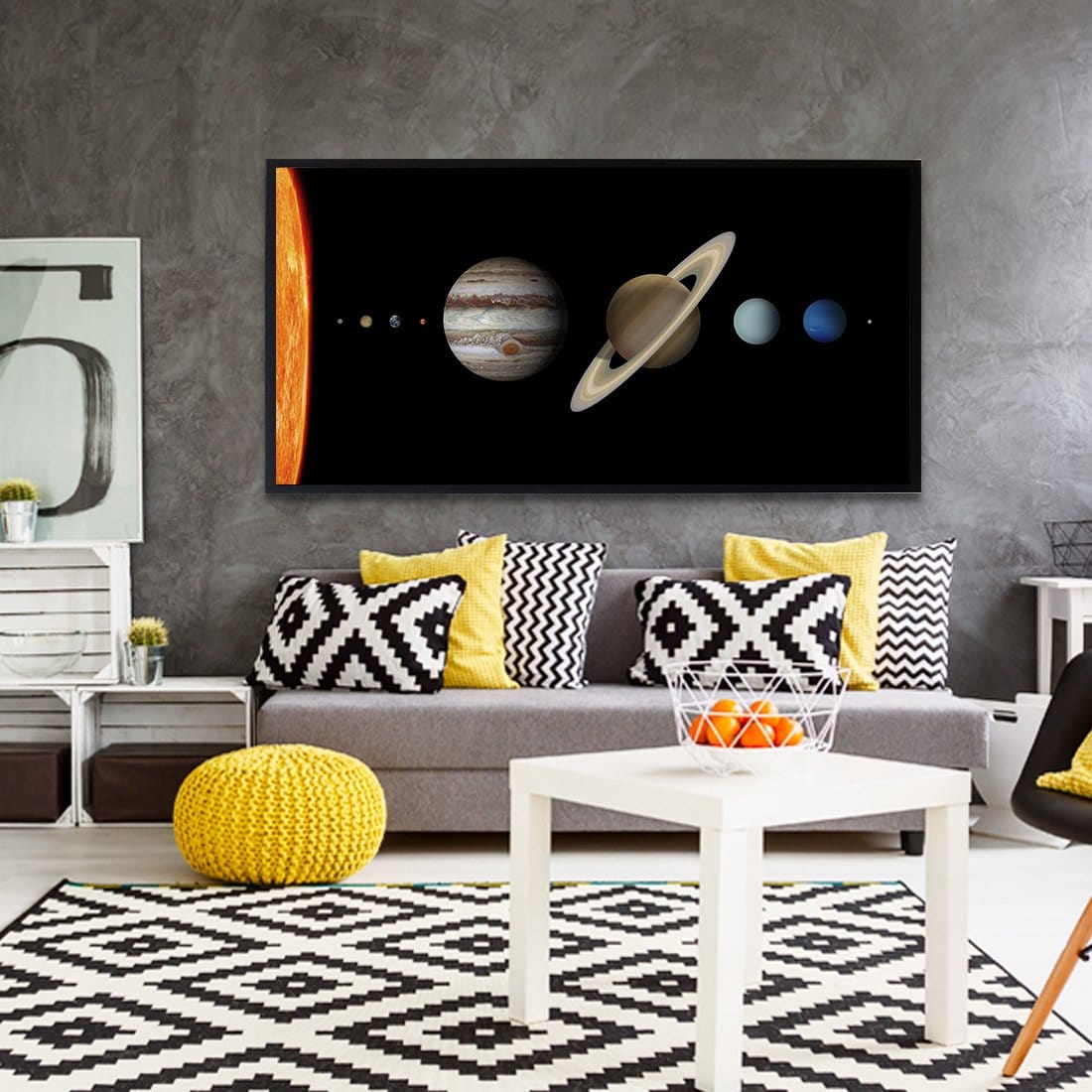 The Solar System Stretched Canvas