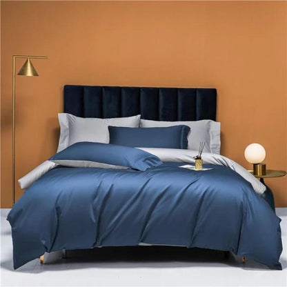 Prarie Orange Reversible Duvet Cover Set (Egyptian Cotton)