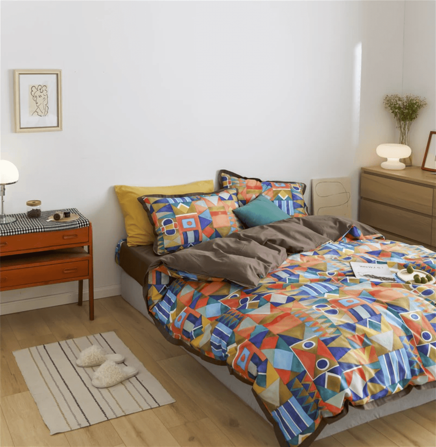 Shapes and Colors Duvet Cover Set (Egyptian Cotton)