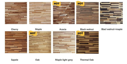 Hori 3D Wood Wall Panel - Brown Tones (Set of 4 or 12)