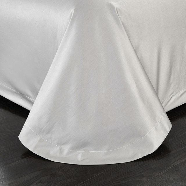 Bamboo White Bloom Duvet Cover Set (Egyptian Cotton)