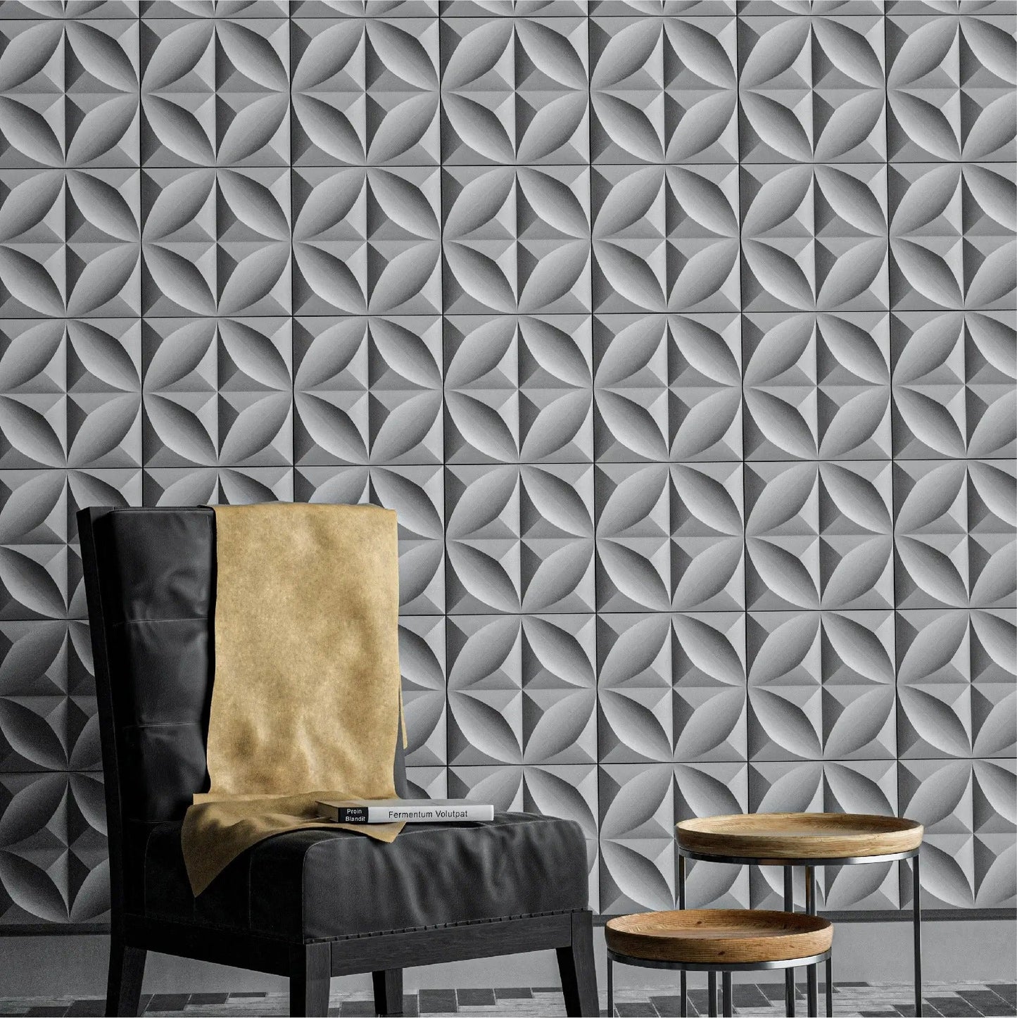 Prime Blossom 3D Concrete Wall Panel