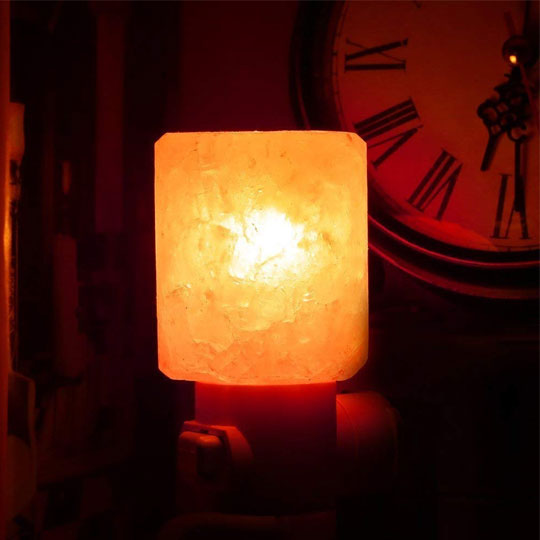 Himalayan Salt Night Lamp Cylinder Shape Plug