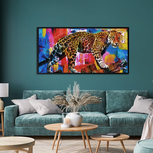 Leopard Abstract Art Stretched Canvas